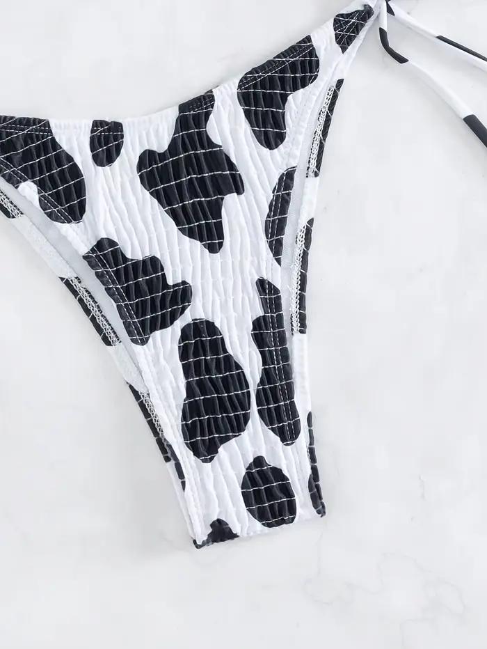 Vache imprimé Sexy Bikini été maillot de bain réglable maillots