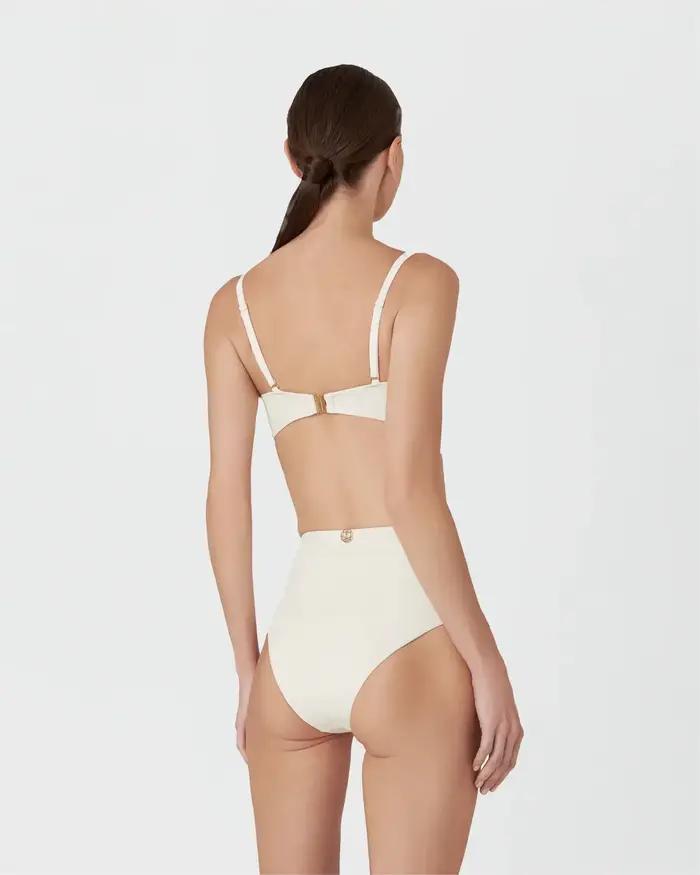 Bikini à bords festonnés pour femme
