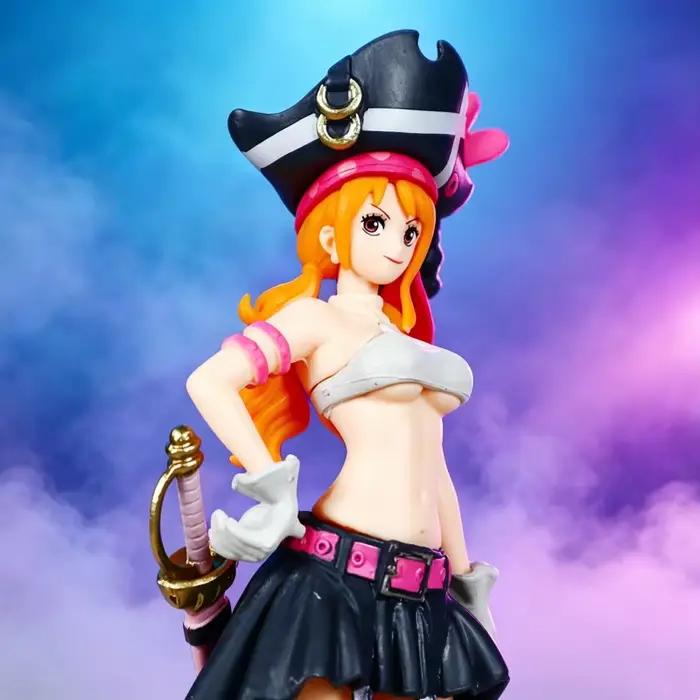Figurine d'action Nami vêtements noirs de l'anime One Piece, figurine à habiller ONE PIECE FILM RED, modèle de collection en PVC, jouet, cadeau d'anniversaire