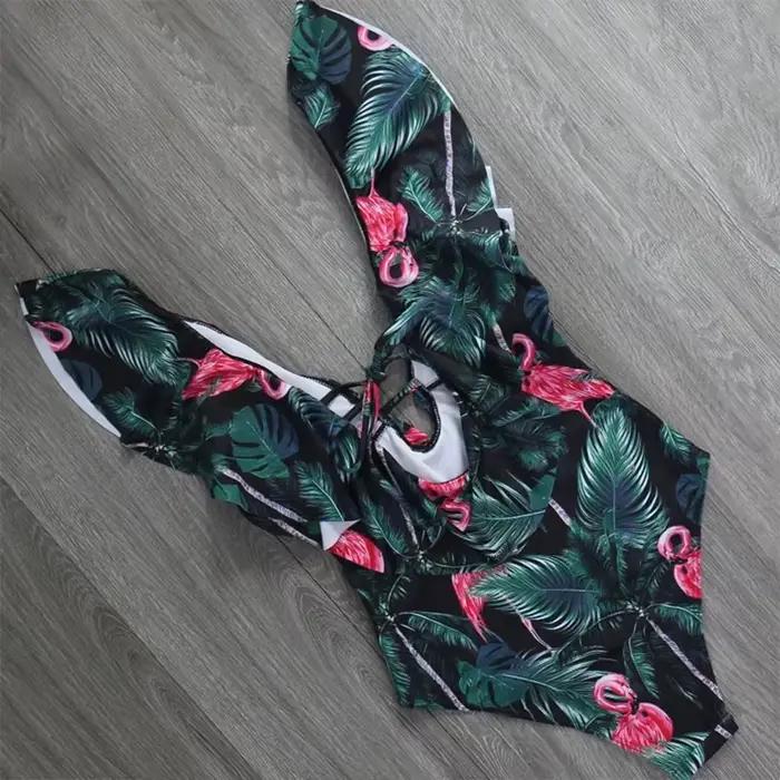 Sexy une pièce maillot de bain Push Up maillots