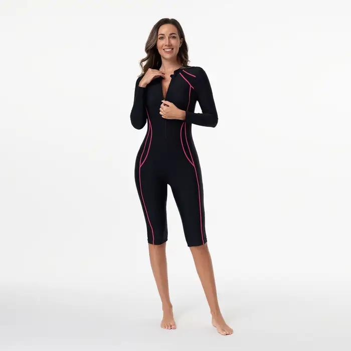 Maillot de bain une pièce avec manches pour femme