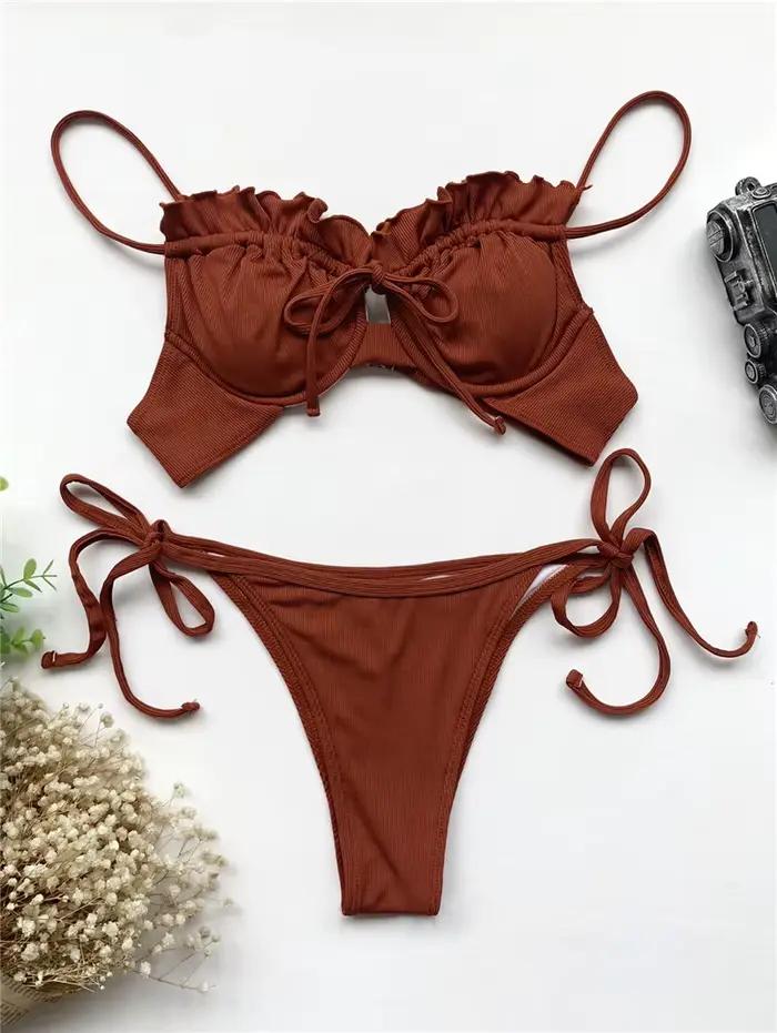Nouveau Push Up Bikini à armatures maillot de bain