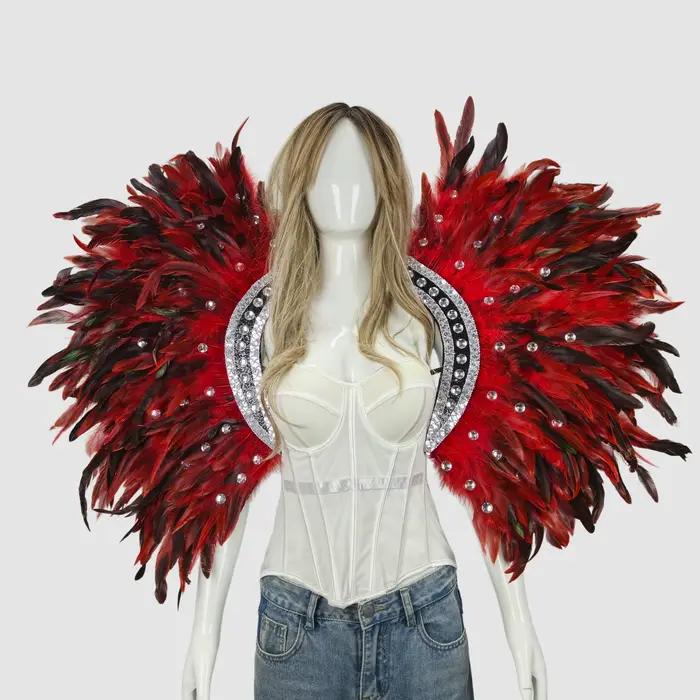 Châles et écharpes en plumes pour Halloween, unisexes, costumes et accessoires de fête en plumes pour le carnaval, adaptés à toutes sortes de fêtes
