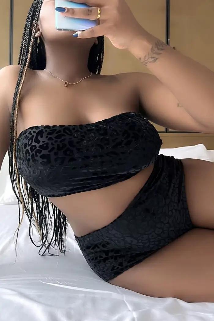 Maillot de bain bandeau léopard 2026 pour femme, grande taille, taille haute, pour la plage et la natation