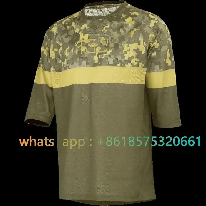 Cycling Jersey Custom Pro Team Motorcycle Mtb Jersey Atv Bmx Dirt Wear Enduro Bike Motocross Jersey Breathable Downhill Shirt