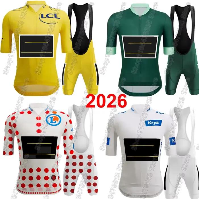 Ensemble Maillot et Cuissard Cycliste Équipe France Tour 2026 – Tenue d'Été Homme pour Vélo de Route et VTT