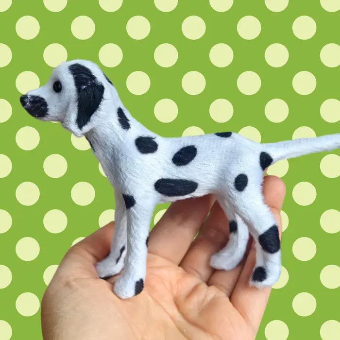 Mini poupée de compagnie imitation série Dalmatien, Caniche, Labrador, petite taille, accessoires pour poupées