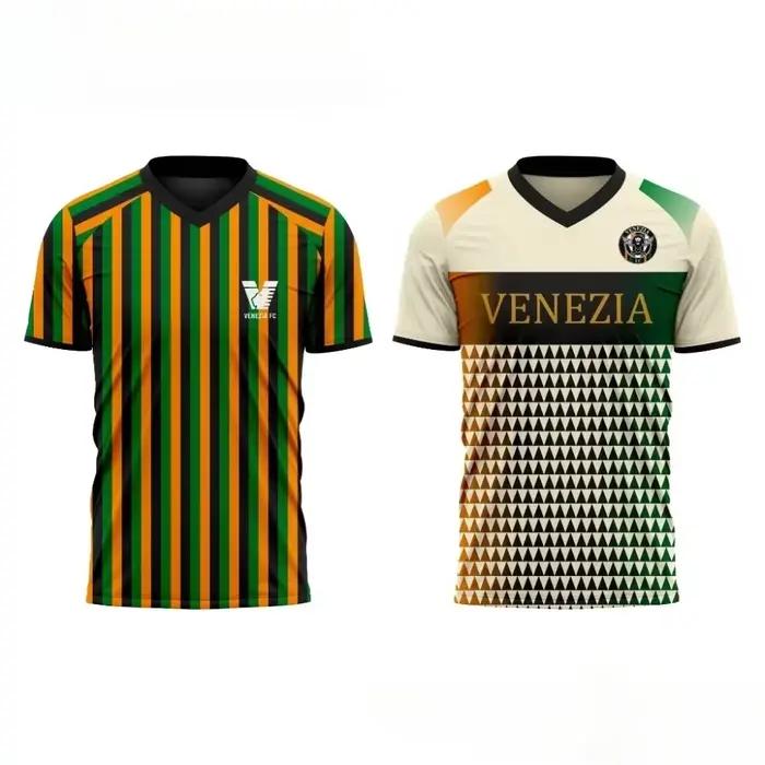 Le plus récent support de maillot de Football VENEZIA lâche confortable à la mode et populaire T-shirt de Football pour les Fans