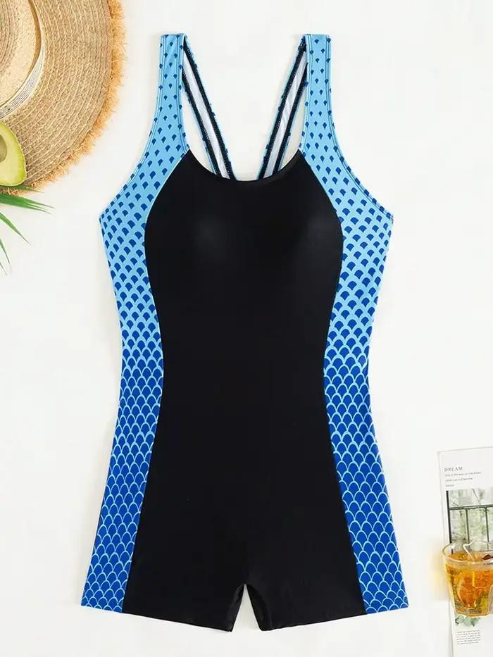 Maillot de bain sportif dégradé 2026 pour femme