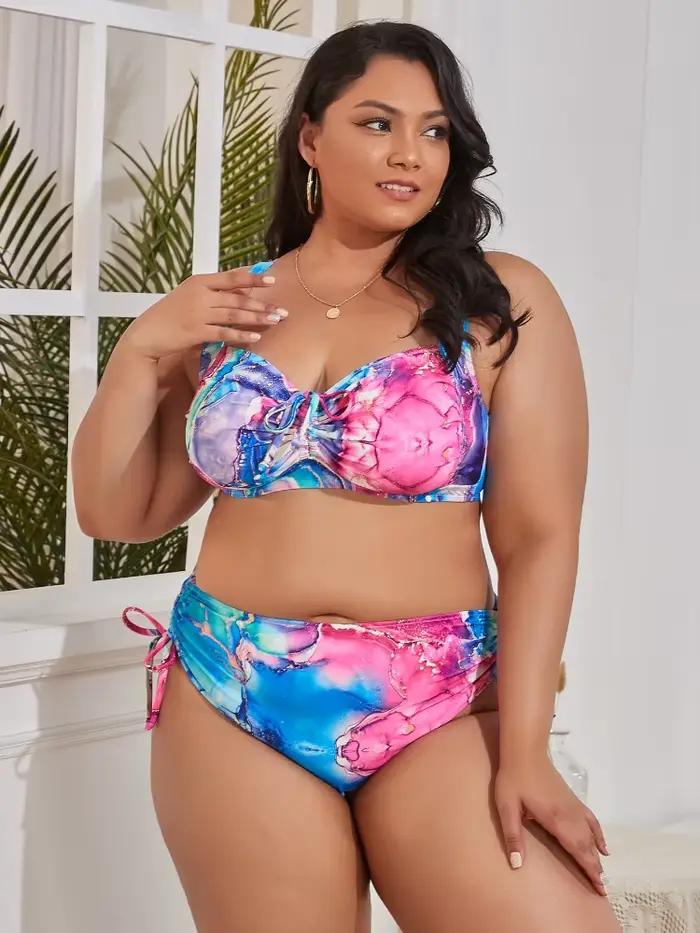 Maillot de bain sexy taille haute pour femme