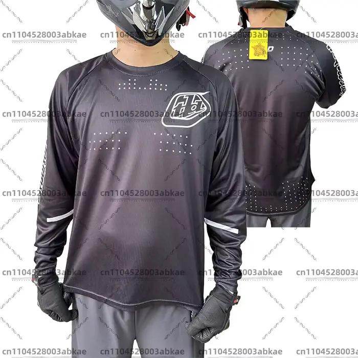 Real shot maillot de descente pour hommes DH maillot de motocross tld vêtements de cyclisme chemise de vélo maillot de vélo chemise VTT BMX