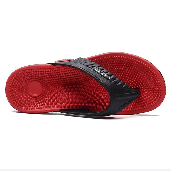Mayba-Pantoufles de massage pour hommes, tongs, chaussures d'été respirantes, sandales de plage, taille 40-45
