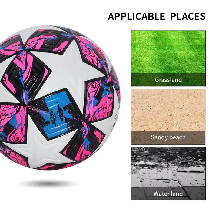 Ballon de Football Standard professionnel Sports de plein air ballons de Match entraînement Football sans couture matériau PU de haute qualité taille 5 taille 4