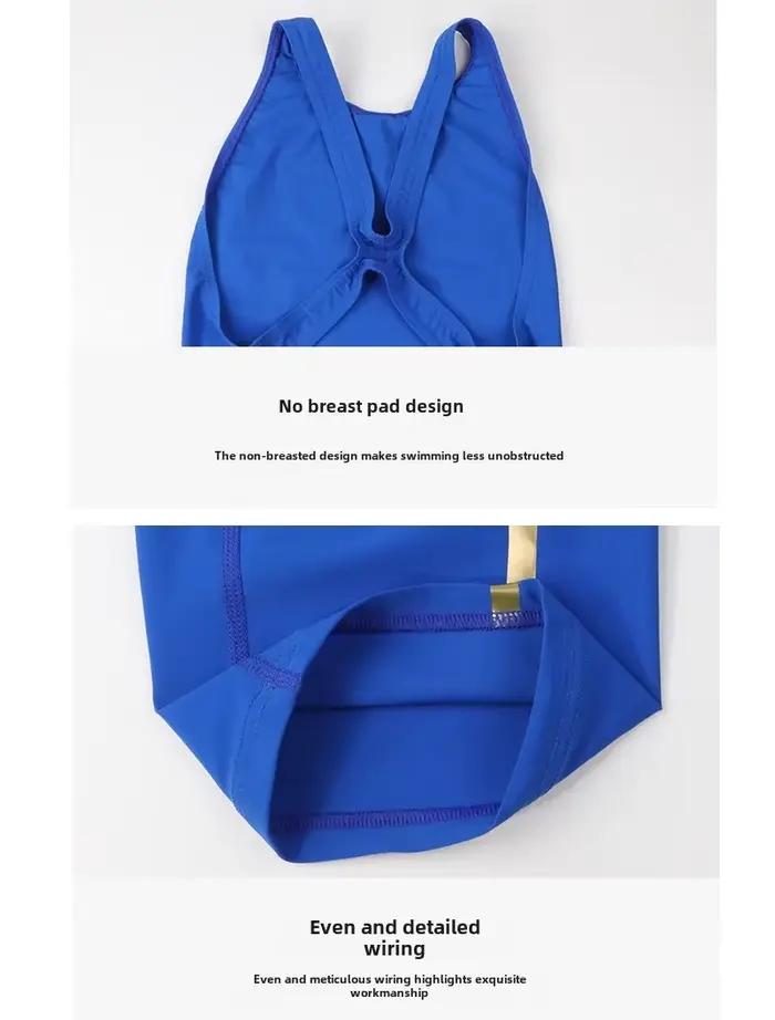 Yingfa FINA approuvé femmes compétitif longueur au genou séchage rapide résistant au chlore Durable tissu imperméable adolescentes maillots de bain