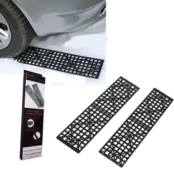 Polymères de traction tous temps pour auto-pathie, aide à la préhension, voiture, camion, évasion tout-terrain, véhicule débloqué, neige, glace, boue, sable, 1 paire