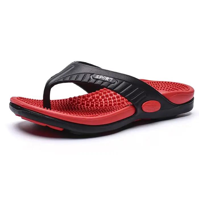Mayba-Pantoufles de massage pour hommes, tongs, chaussures d'été respirantes, sandales de plage, taille 40-45