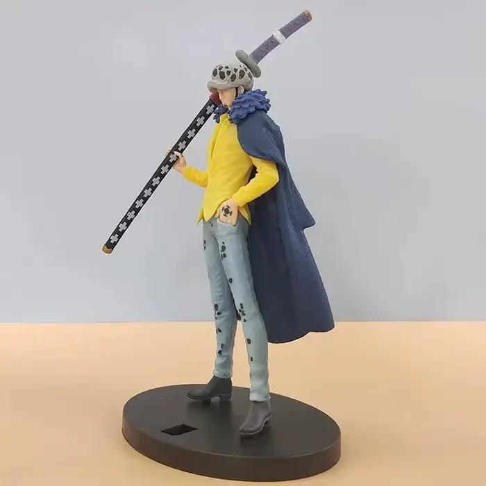 Figurine Anime One Piece Luffy Law de 16 cm, figurine PVC en position debout, modèle PVC, jouet de collection, cadeau pour enfants