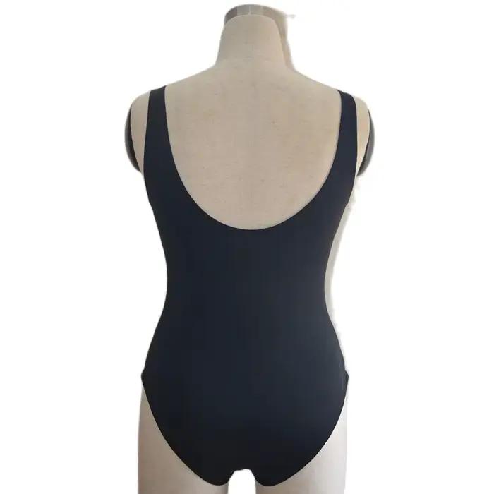 Maillot de bain dos nu pour femme junior style plage push up avec détails bandage polyester élasthanne été 2024 ensemble de bikinis sans fil tricoté
