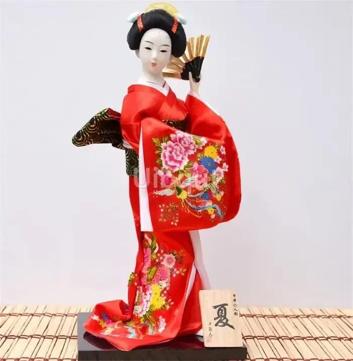 Geisha japonais kimono poupée marionnette fruits de mer sushi boutique restaurant décorer outil mignon jouet embellissement ornements cadeau artisanat 1-28
