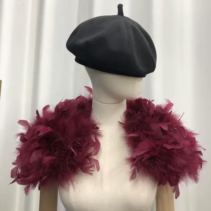 Élégant châle en plumes véritables pour femmes, mariées, accessoires de mariage, châle de fête de mariage toutes tailles, multicolore, très vendu