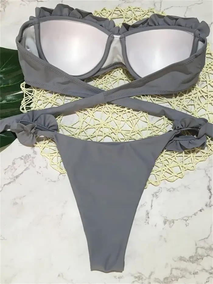 Maillot de bain sexy imprimé animal léopard