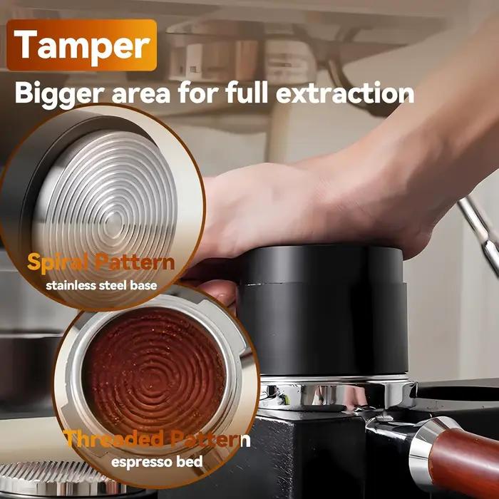 Ensemble distributeur de café expresso 3 en 1, 51/53/58mm, avec marteau distributeur de poudre et épandeur, pour Restaurants, café, maison