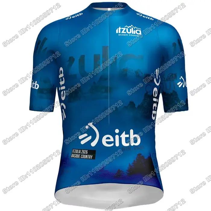 Maillot de cyclisme Itzulia Basque Country 2026 à manches courtes, vêtements de cyclisme d'été, jaune, bleu, vert, pour vélo de route, hauts de cyclisme