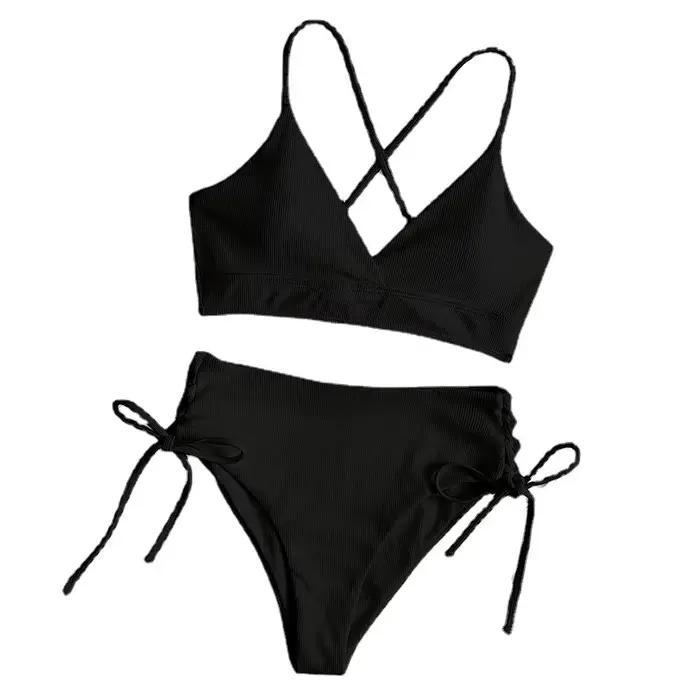 Ensemble Bikini taille haute pour femmes