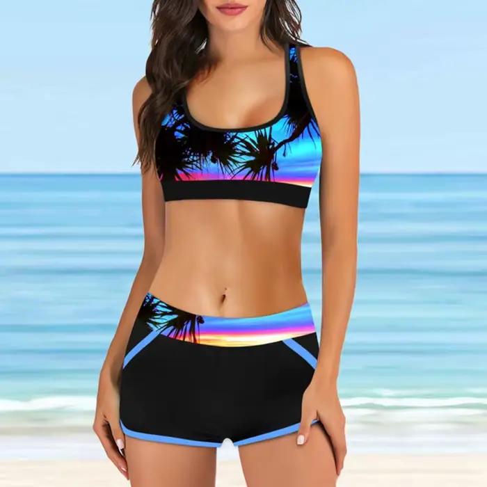 Tankini-Maillot de bain deux pièces pour femme