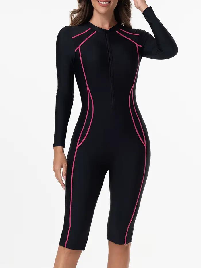 Maillot de bain une pièce avec fermeture éclair