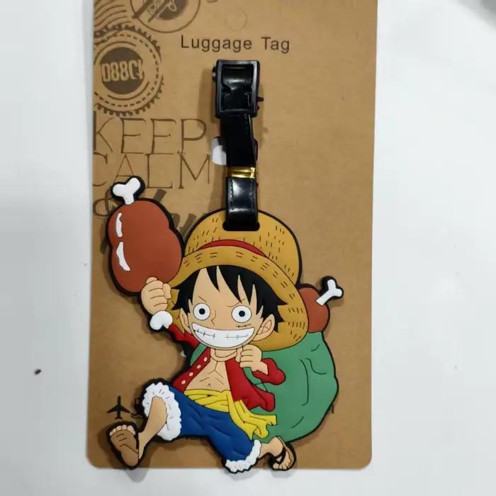 Étiquette de bagage créative One Piece Sanji Portgas·D·Ace Roronoa Zoro Nami, étiquette anti-perte pour sac à dos, étiquette de valise de voyage