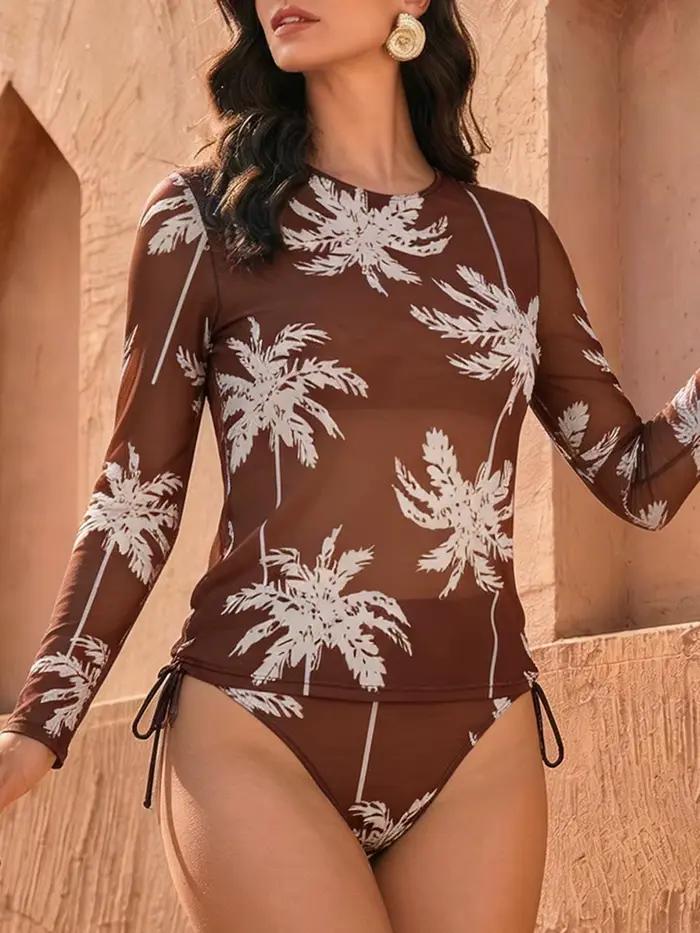 Maillot de bain femme UPF 2026 à manches longues