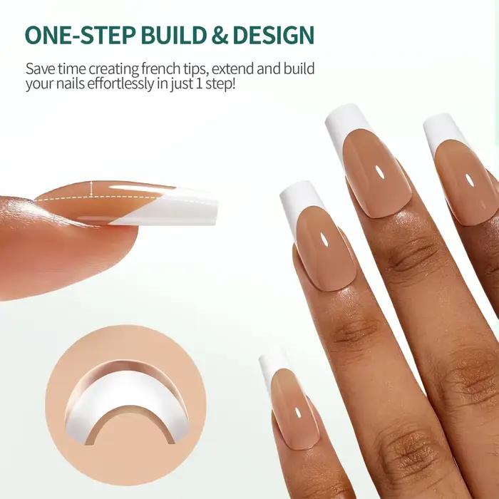 Nailpop pointe française presse sur ongles 14 tailles forme moyenne pré-française Gel souple ongles conseils Ultra ajustement couverture complète faux ongles 140 pièces