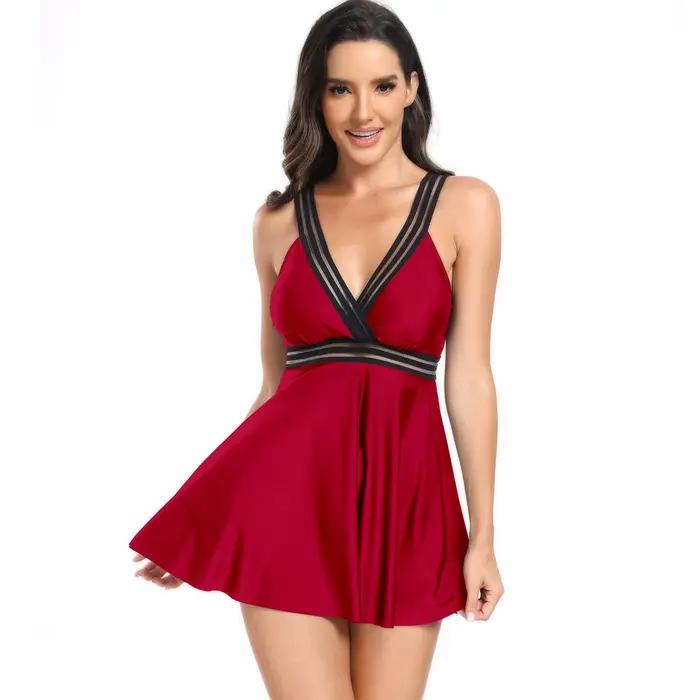 2025 femmes deux pièces robe de bain fil à bretelles maillot