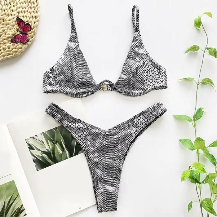 Maillot de bain brésilien Triangle à armatures pour femmes