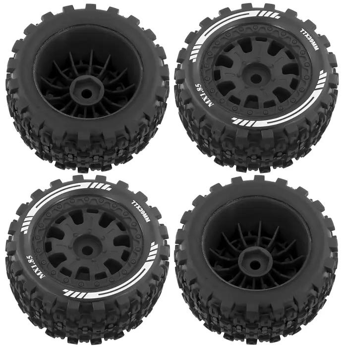 OGRC 1/18 RC roues et pneus 12mm pneu hexagonal 77mm * 39mm pour ARRMA 1/18 Typhon granit Grom pièces de mise à niveau