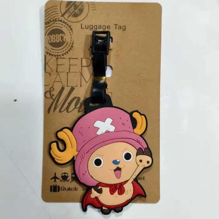 Étiquette de bagage créative One Piece Sanji Portgas·D·Ace Roronoa Zoro Nami, étiquette anti-perte pour sac à dos, étiquette de valise de voyage