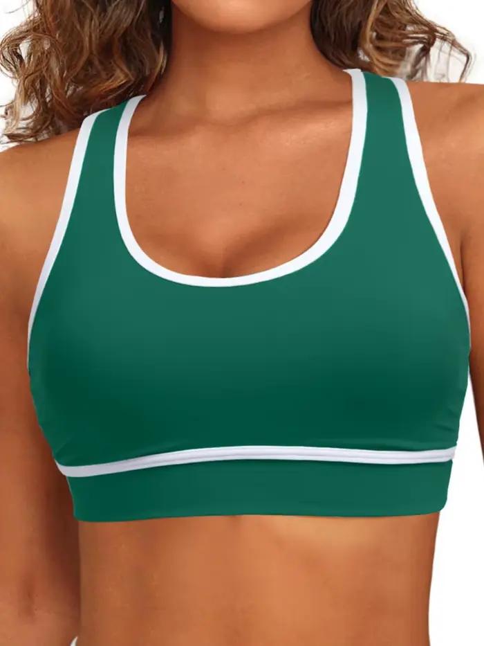 Nouveau Maillot de Bain Sportif 2025 – Bikini Triangle Antichoc en Polyester pour Femme