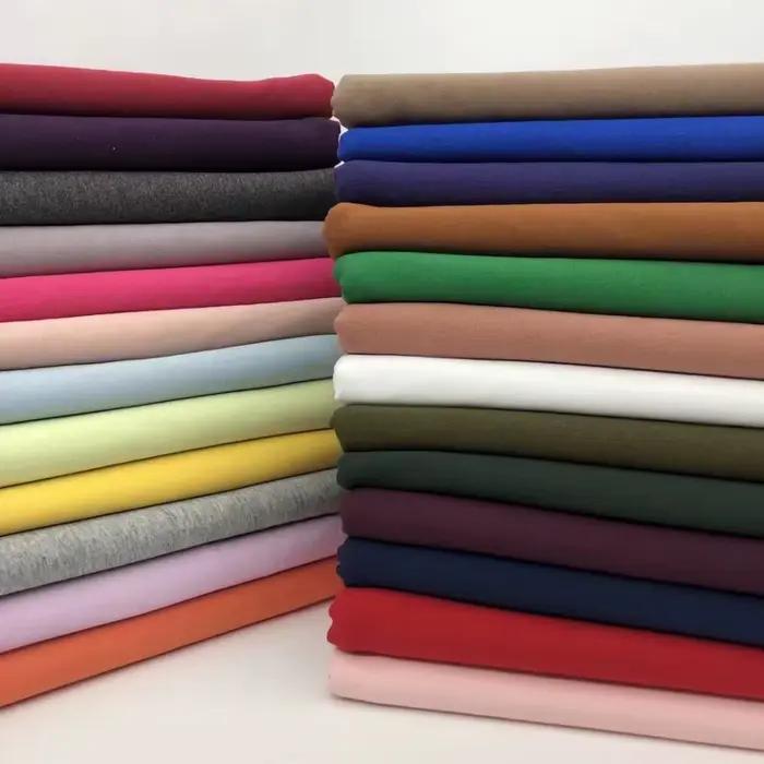 T-Shirt en LyJean-et Coton pour Enfant, Tissu Jersey à Coudre au Mètre, Printemps et Été