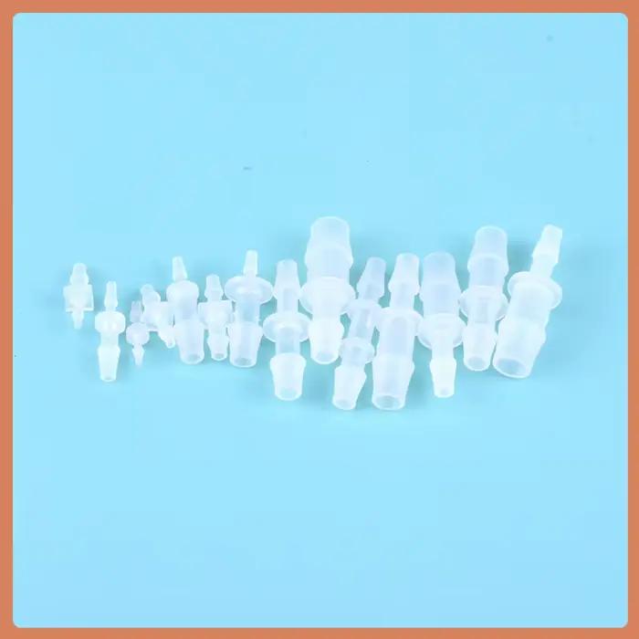 Raccord de tuyau droit en plastique et Silicone, 1.6-25mm, petite taille, pagode, couplage barbelé, réduisant l'aquarium droit, tuyau d'insertion PP