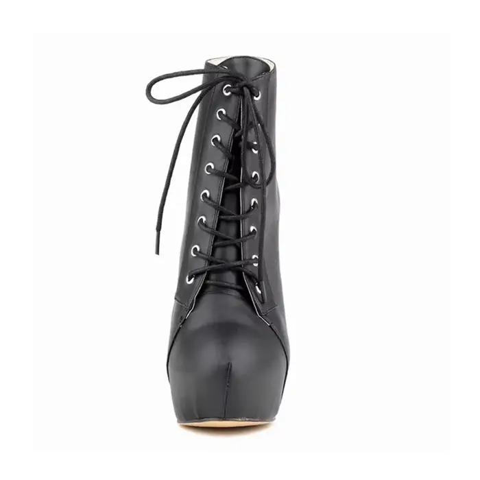 Femmes bottines talons aiguilles automne hiver bout rond pôle danse Sexy talons hauts pompes mode fermeture éclair à lacets femme chaussures grande taille