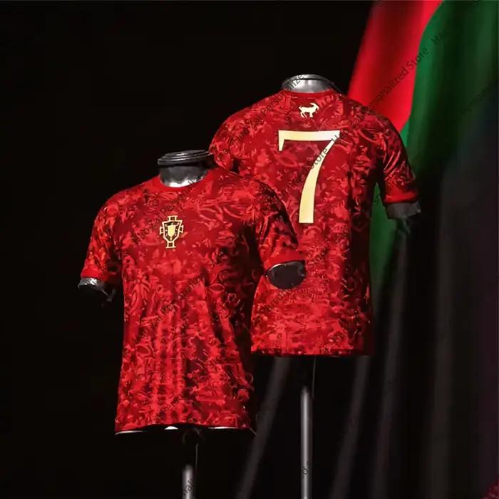 Maillot/T-shirt Commémoratif Cristiano Ronaldo 2026 – Portugal – Hauts de sport et décontractés pour hommes, femmes et enfants