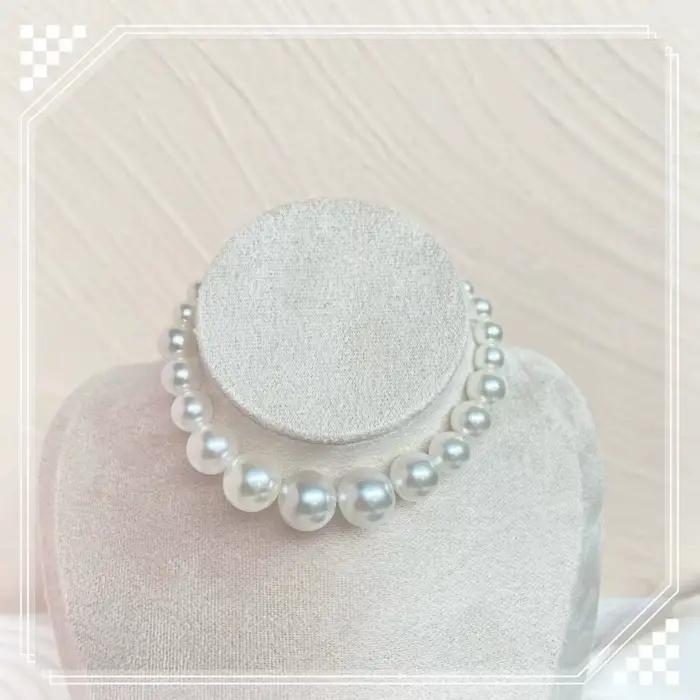 Collier de perles de luxe pour chien, accessoires de toilettage pour fête de mariage, réglable, bijoux pour petits chiens et chats