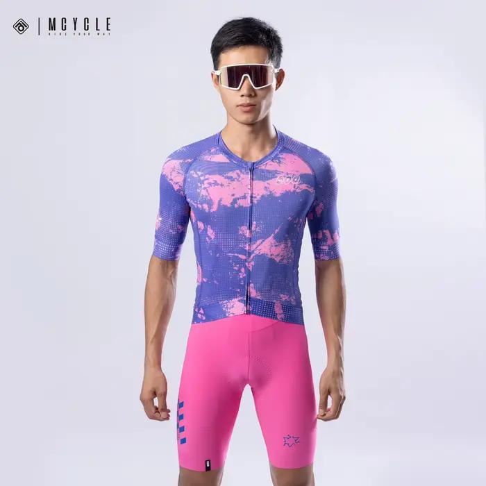 Cyclisme d'été Mcycle 	 Maillot Anti-UV pour vélo de route, chemise respirante, séchage rapide, vêtements de cyclisme personnalisés pour hommes