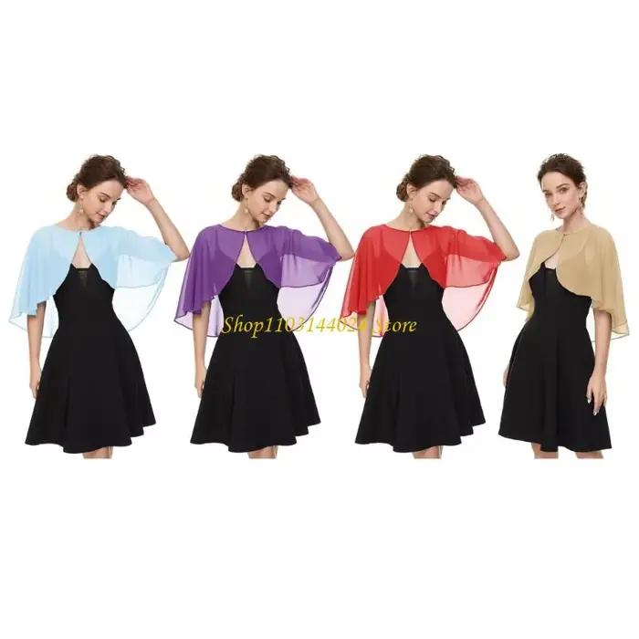 Châle élégant en Tulle pour femmes, écharpe à haussement d'épaules, accessoires de robe faits à la main pour femmes, Costume de fête à thème