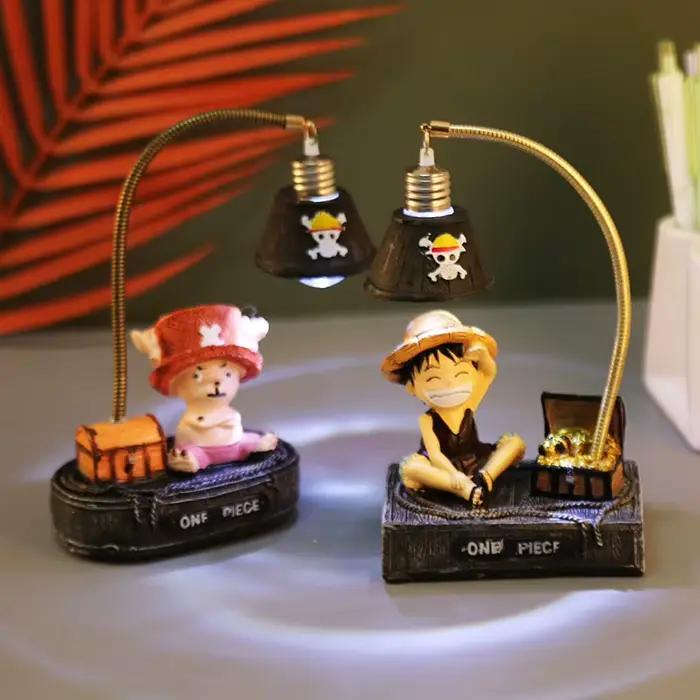 Figurines d'anime One Piece Luffy Chopper avec lampe de nuit, décoration d'intérieur, ornement Kawaii, breloque de collection, cadeau pour les fans, jouets