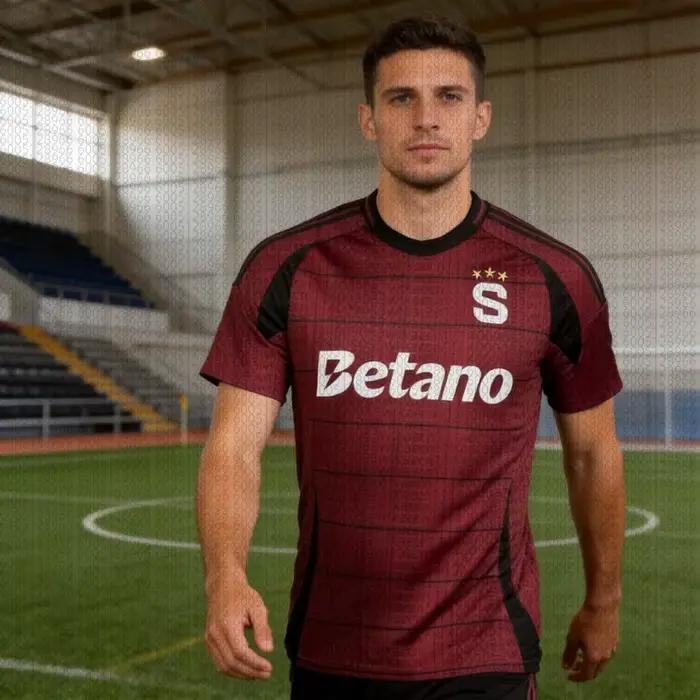 Nouveau Maillot de Foot Domicile Sparta Prague 2026 pour Homme – T-shirt Décontracté à Séchage Rapide, Idéal pour le Quotidien et l'Entraînement – Modèle Parent-Enfant