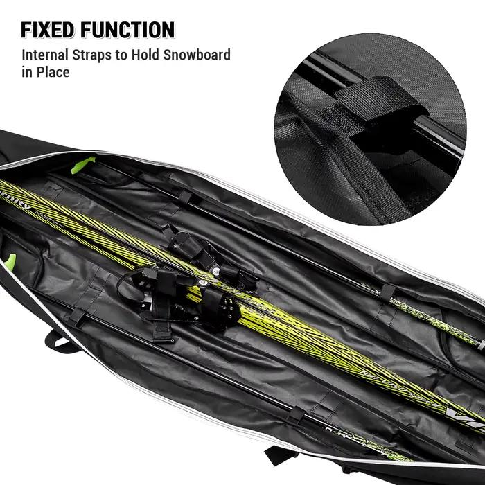 Sac de rangement imperméable pour équipement de ski, sac de voyage 506, 172cm, 192cm