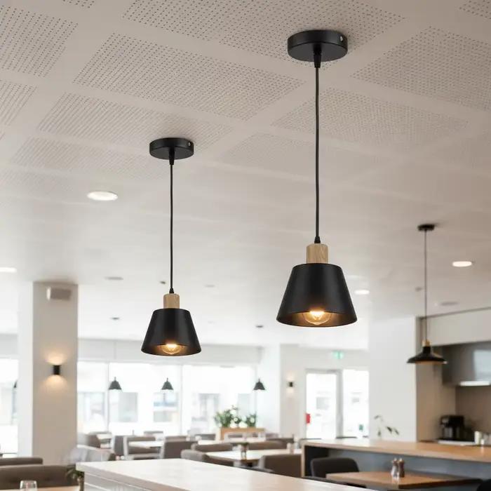 Lampe suspendue moderne, abat-jour vintage industriel, luminaire suspendu pour salle à manger, cuisine, restaurant, décoration, éclairage
