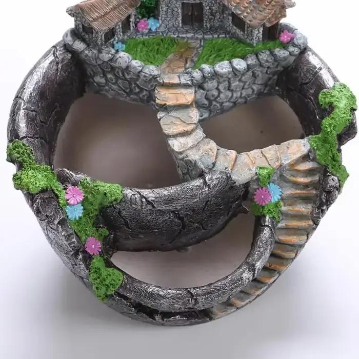 Pot de fleurs en résine pour plantes succulentes, support de bureau, décoration de jardin de maison, porte-plantes